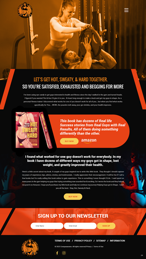 Web Design by pb for Rosie Lee Hart Fitness for Men | Design: #31752303