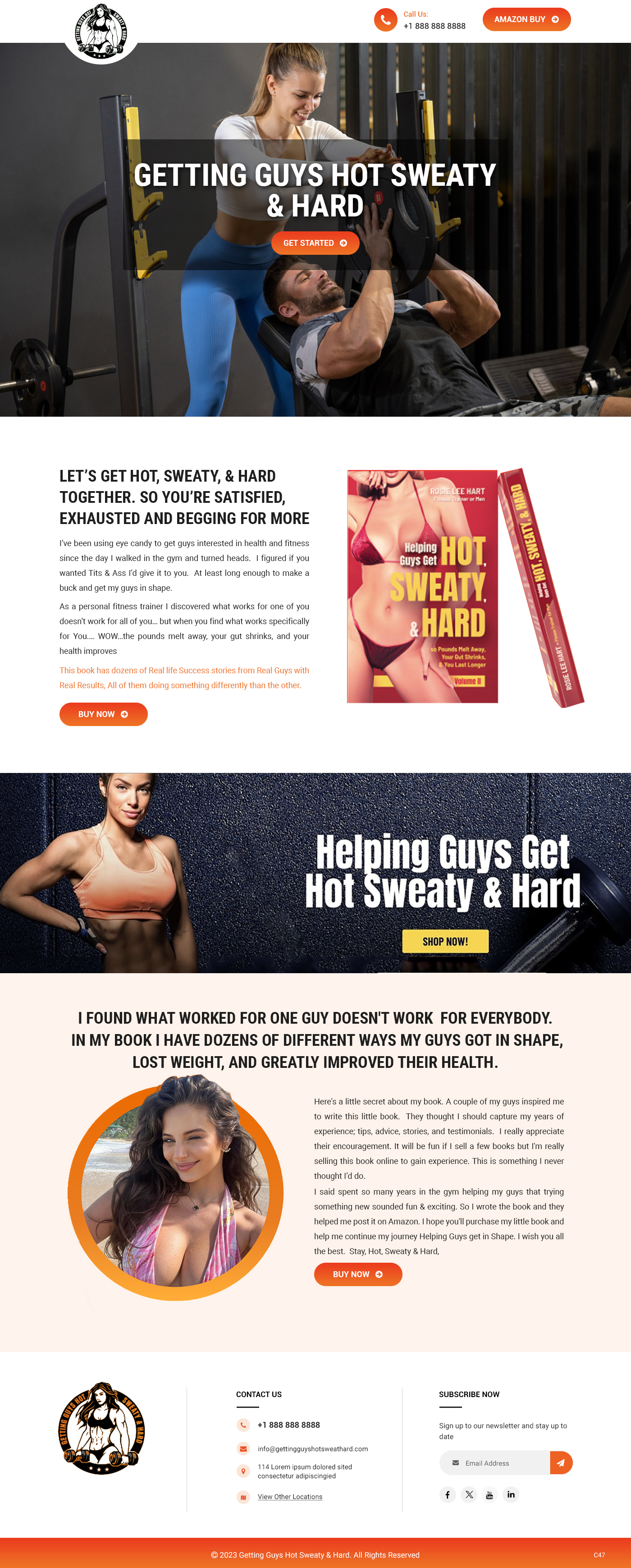 Web Design by pb for Rosie Lee Hart Fitness for Men | Design #31752305