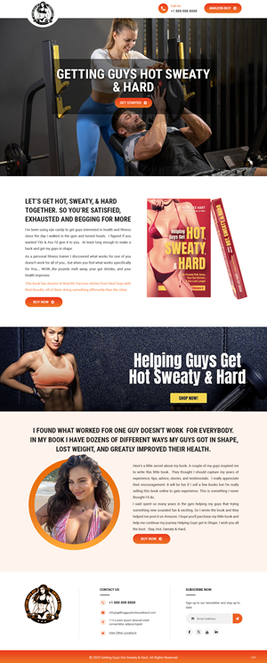 Web Design by pb for Rosie Lee Hart Fitness for Men | Design: #31752305