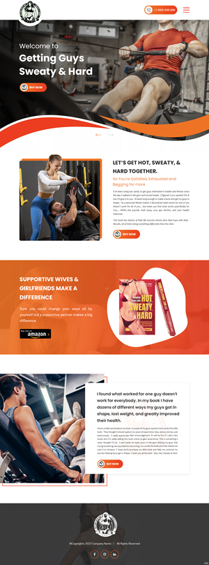 Web Design by pb for Rosie Lee Hart Fitness for Men | Design: #31752312