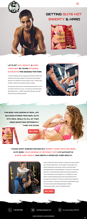 Web Design by pb for Rosie Lee Hart Fitness for Men | Design: #31752316