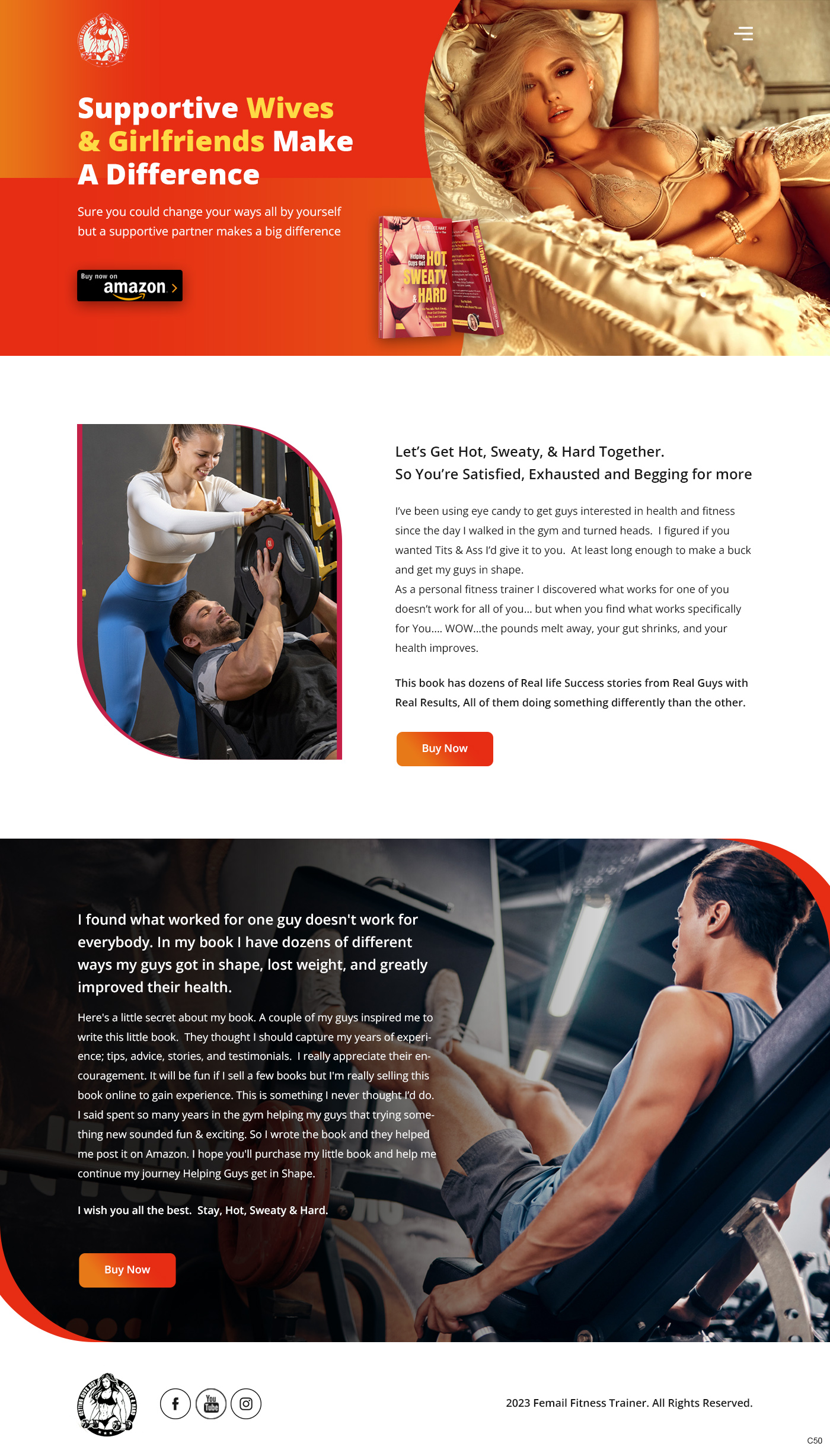 Web Design by pb for Rosie Lee Hart Fitness for Men | Design #31758176