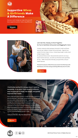 Web Design by pb for Rosie Lee Hart Fitness for Men | Design: #31758176