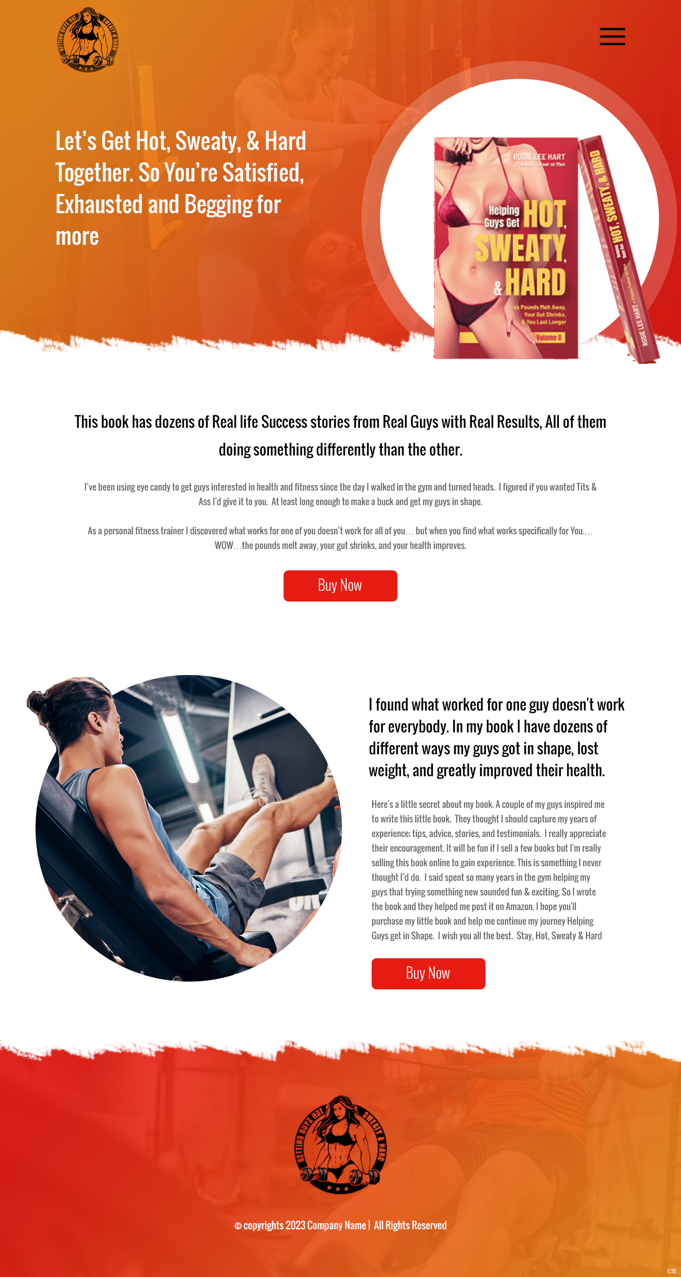 Web Design by pb for Rosie Lee Hart Fitness for Men | Design #31758177