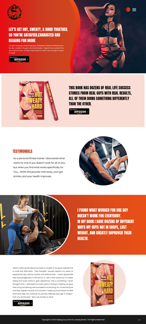 Web Design by pb for Rosie Lee Hart Fitness for Men | Design: #31758179