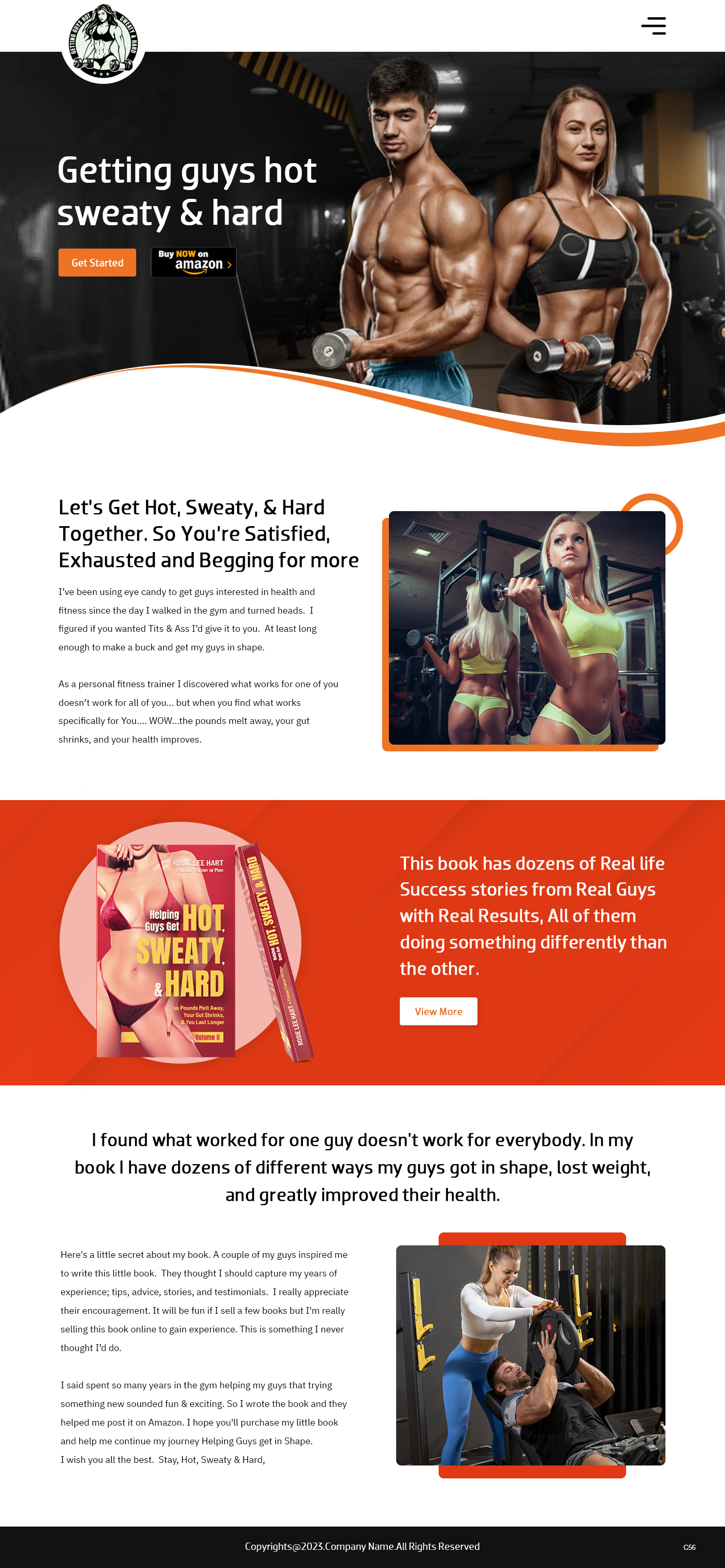Web Design by pb for Rosie Lee Hart Fitness for Men | Design #31758181