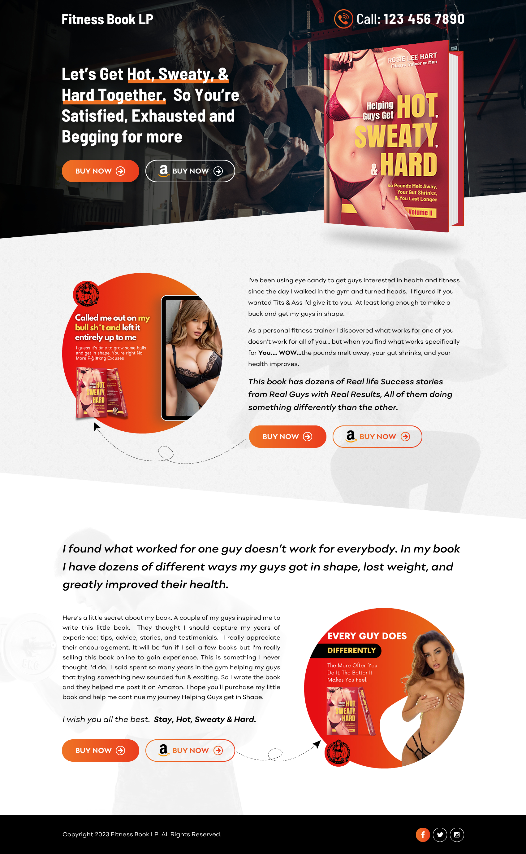 Web Design by Sbss for Rosie Lee Hart Fitness for Men | Design #31768538