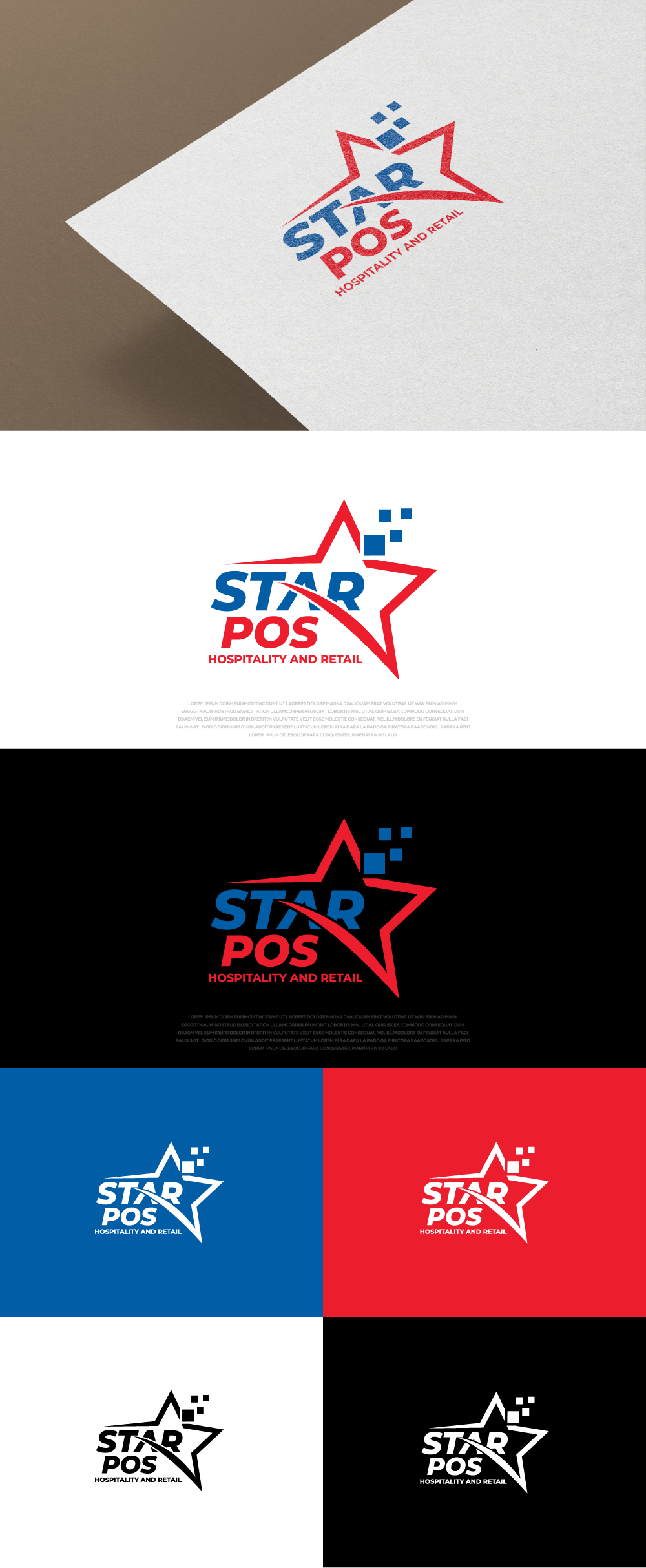 Logo Design by Ayub Zafar for Star POS | Design #31775508