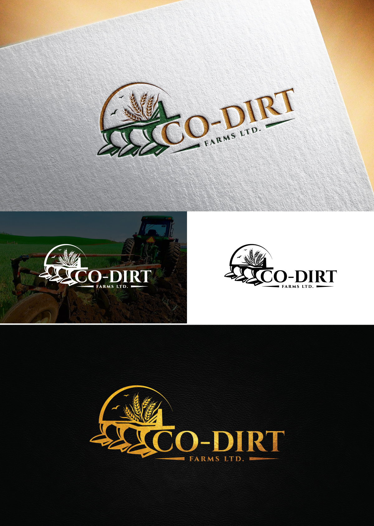 Logo Design by Logo Stock for Co-Dirt Farms Ltd | Design #31756816