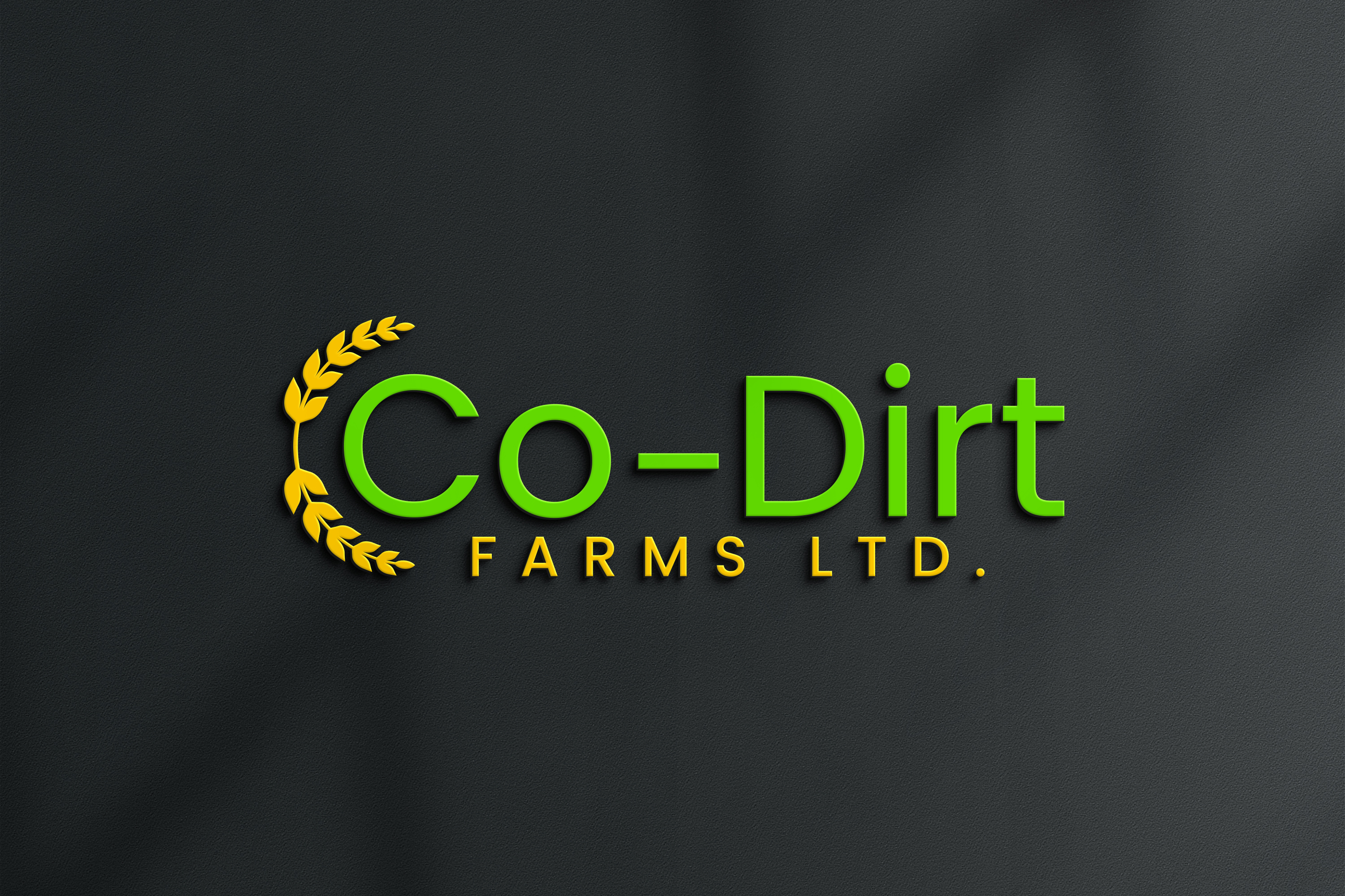 Logo Design by loveqis for Co-Dirt Farms Ltd | Design #31754313