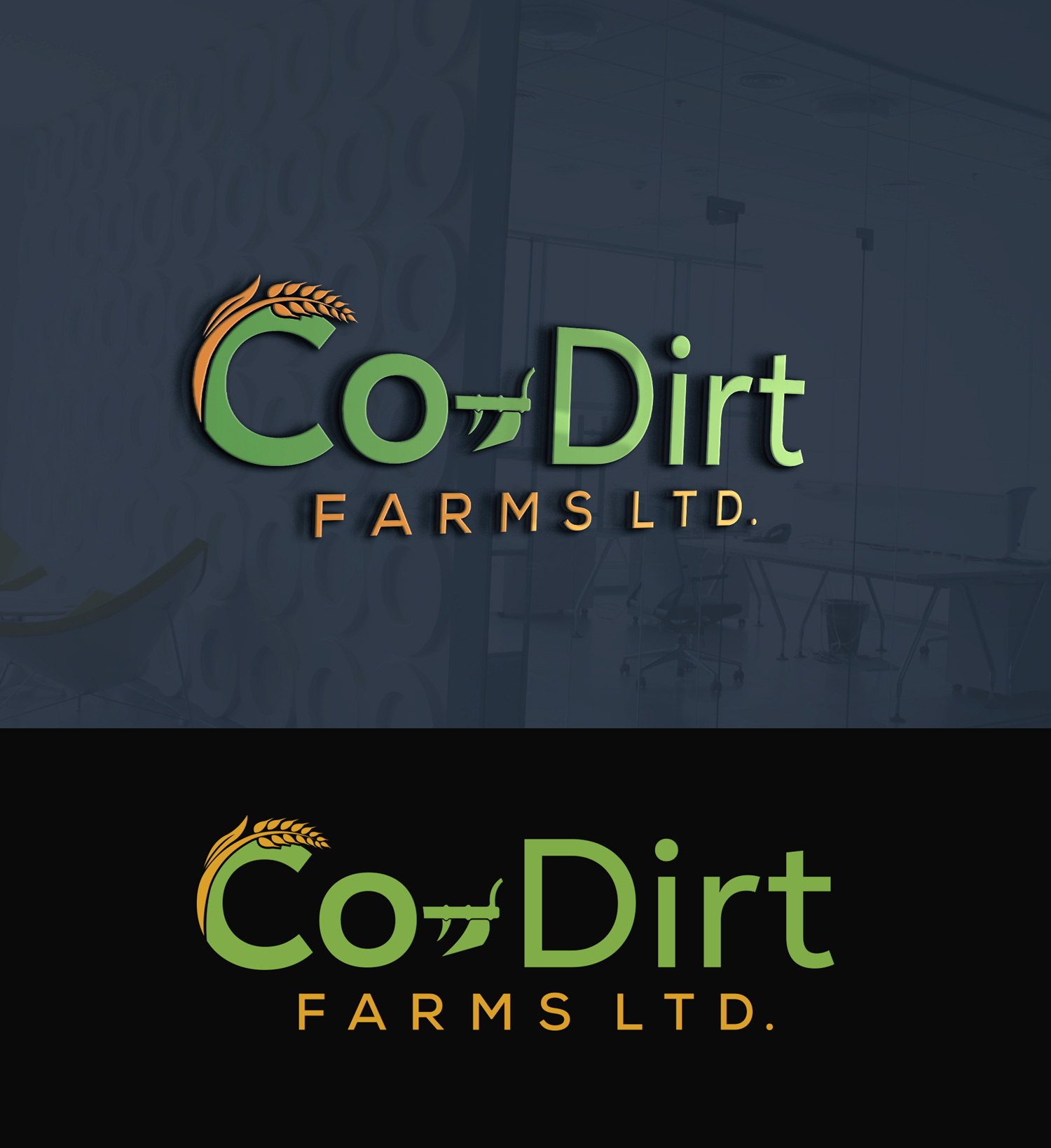 Logo Design by M Art & Design for Co-Dirt Farms Ltd | Design #31758233