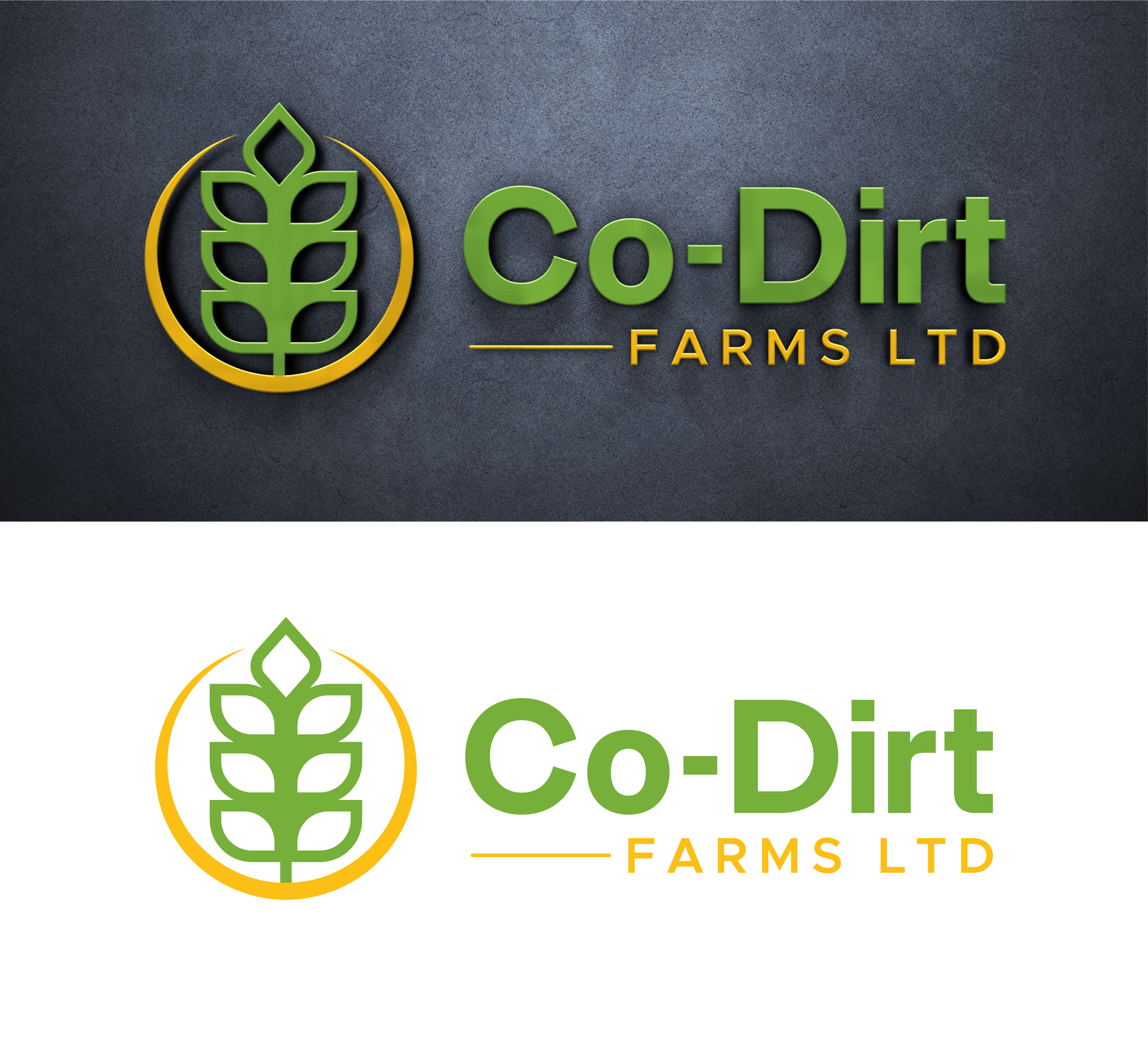 Logo-Design von John Mark Arts für Co-Dirt Farms Ltd | Design #31760688