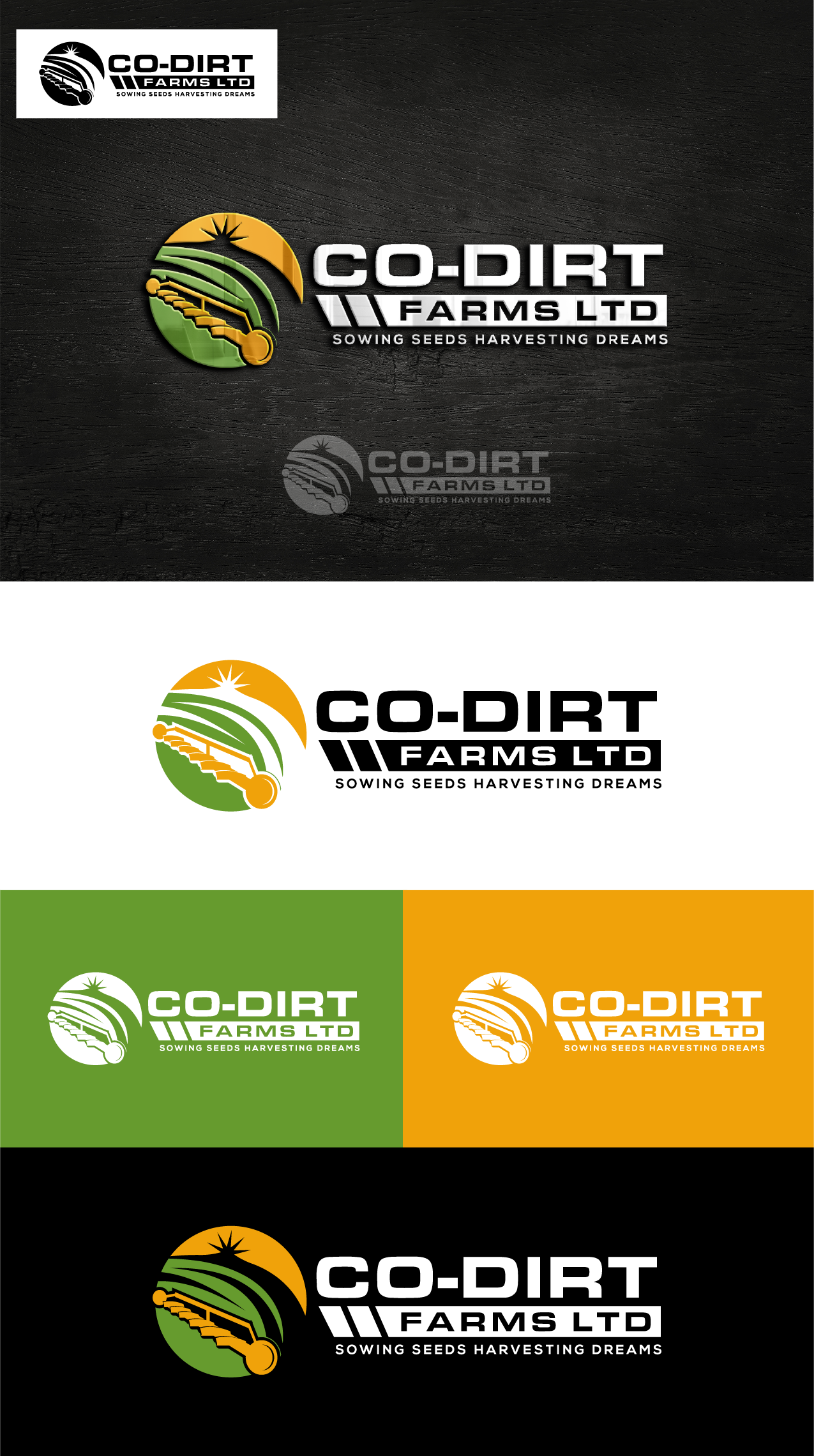 Logo Design by Ayub Zafar for Co-Dirt Farms Ltd | Design #31757610
