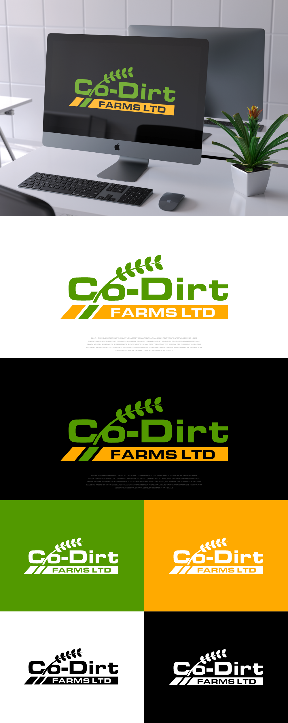 Logo Design by AlphabetZero.co.uk for Co-Dirt Farms Ltd | Design #31762358