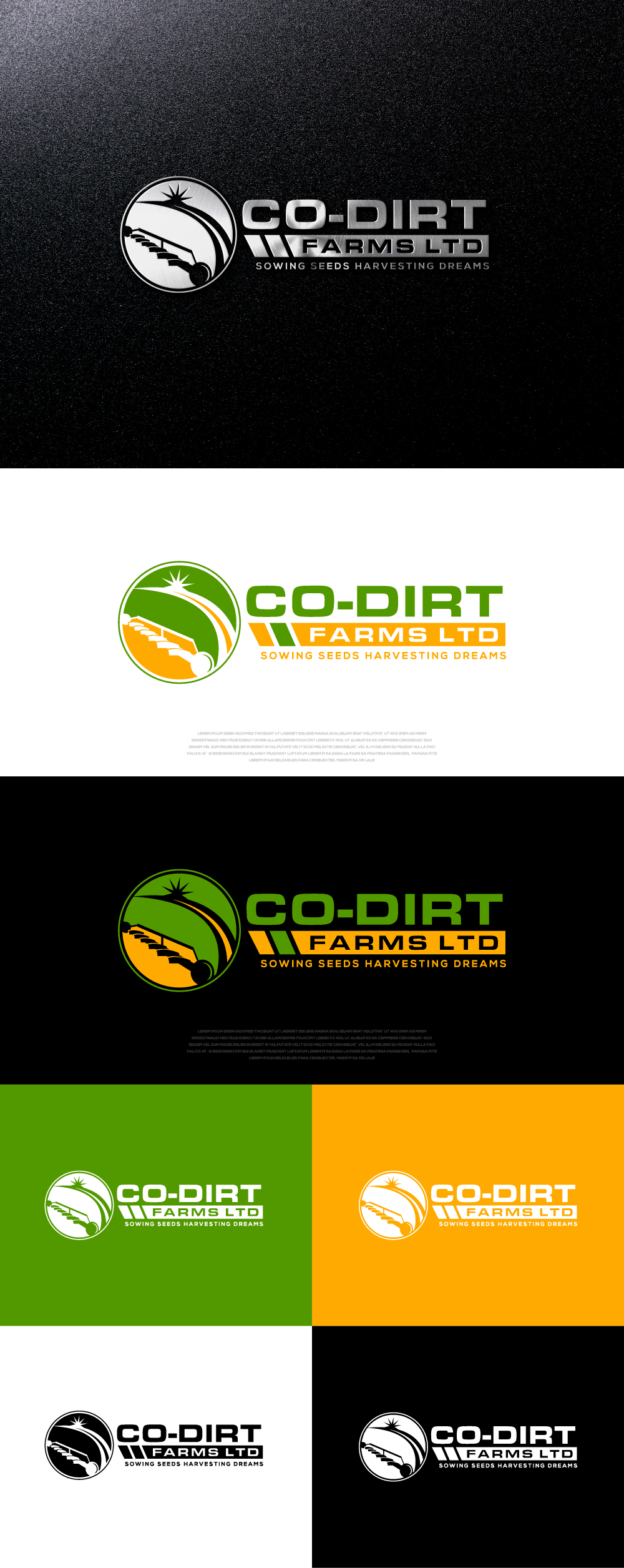 Logo Design by Ayub Zafar for Co-Dirt Farms Ltd | Design #31762359