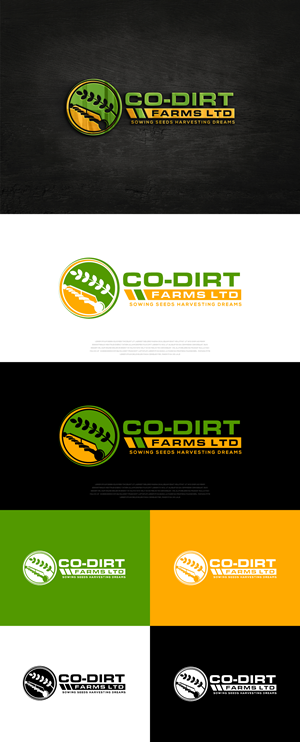 Logo Design by Ayub Zafar for Co-Dirt Farms Ltd | Design: #31762363