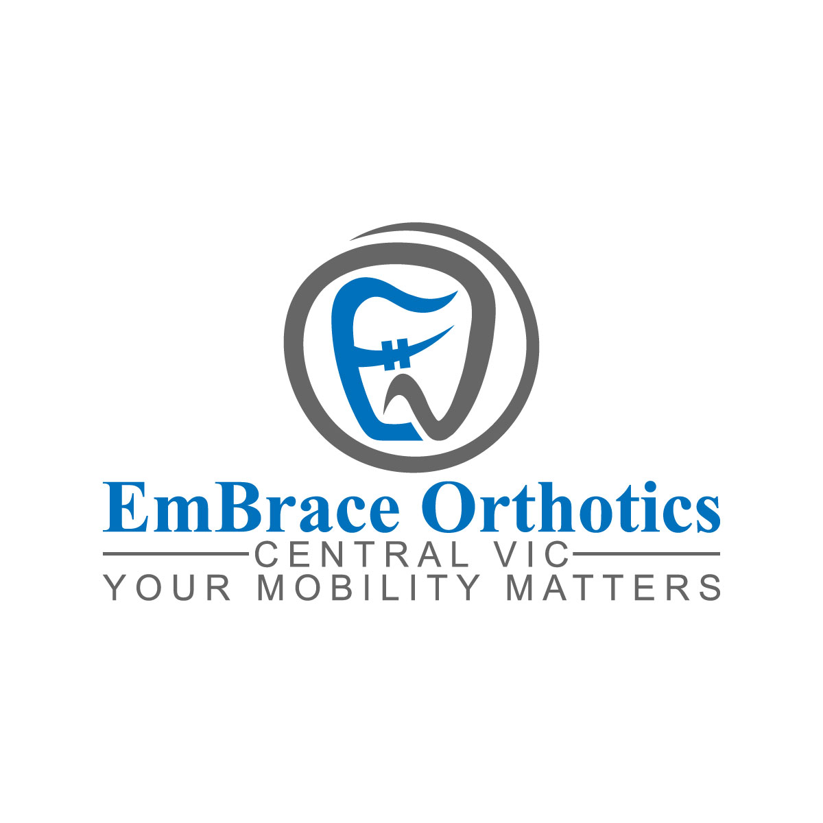 Elegant, Playful, Orthotics Logo Design for EmBrace Orthotics Central