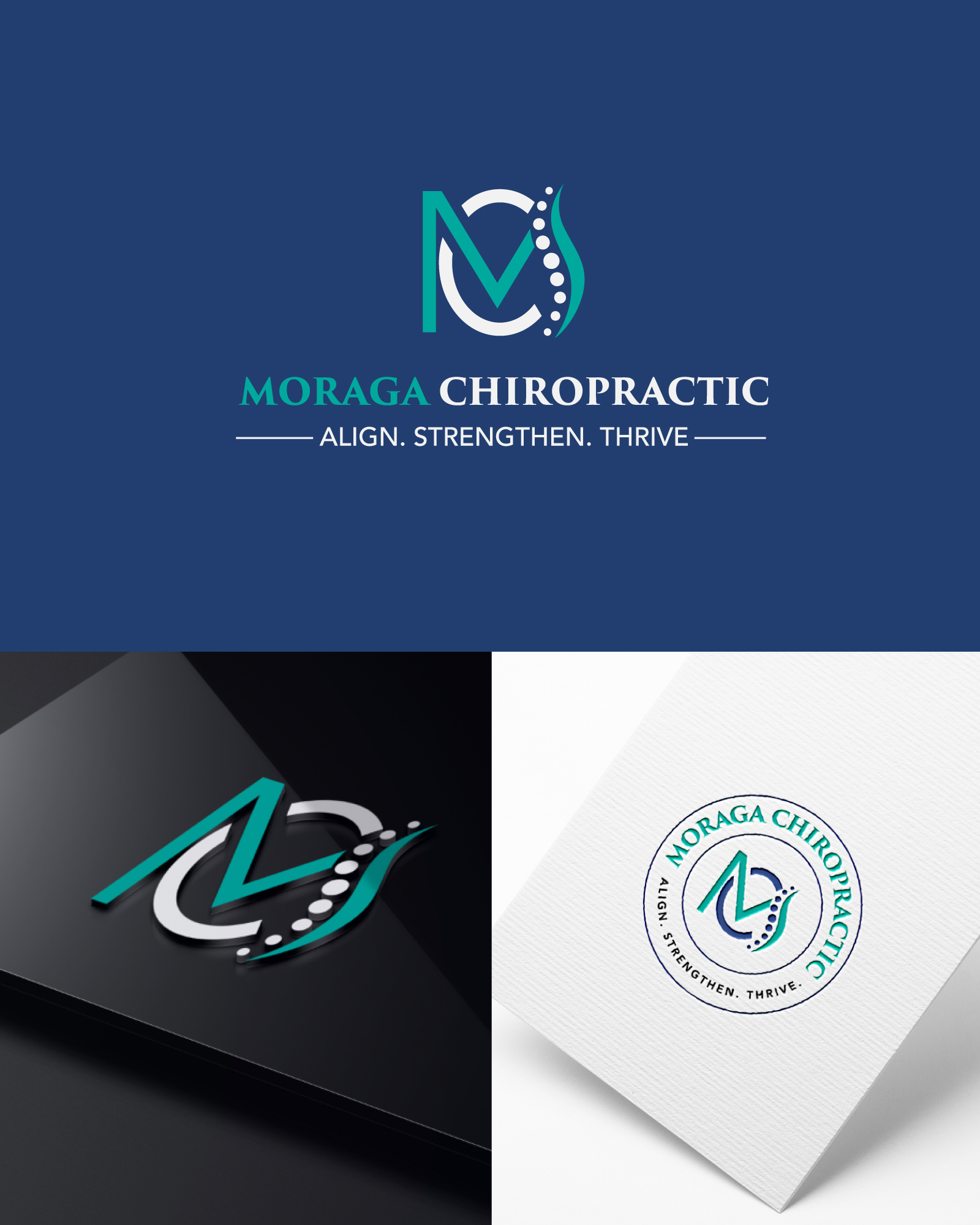 Logo Design by Farhad Kreative for Moraga Chiropractic | Design #31761209