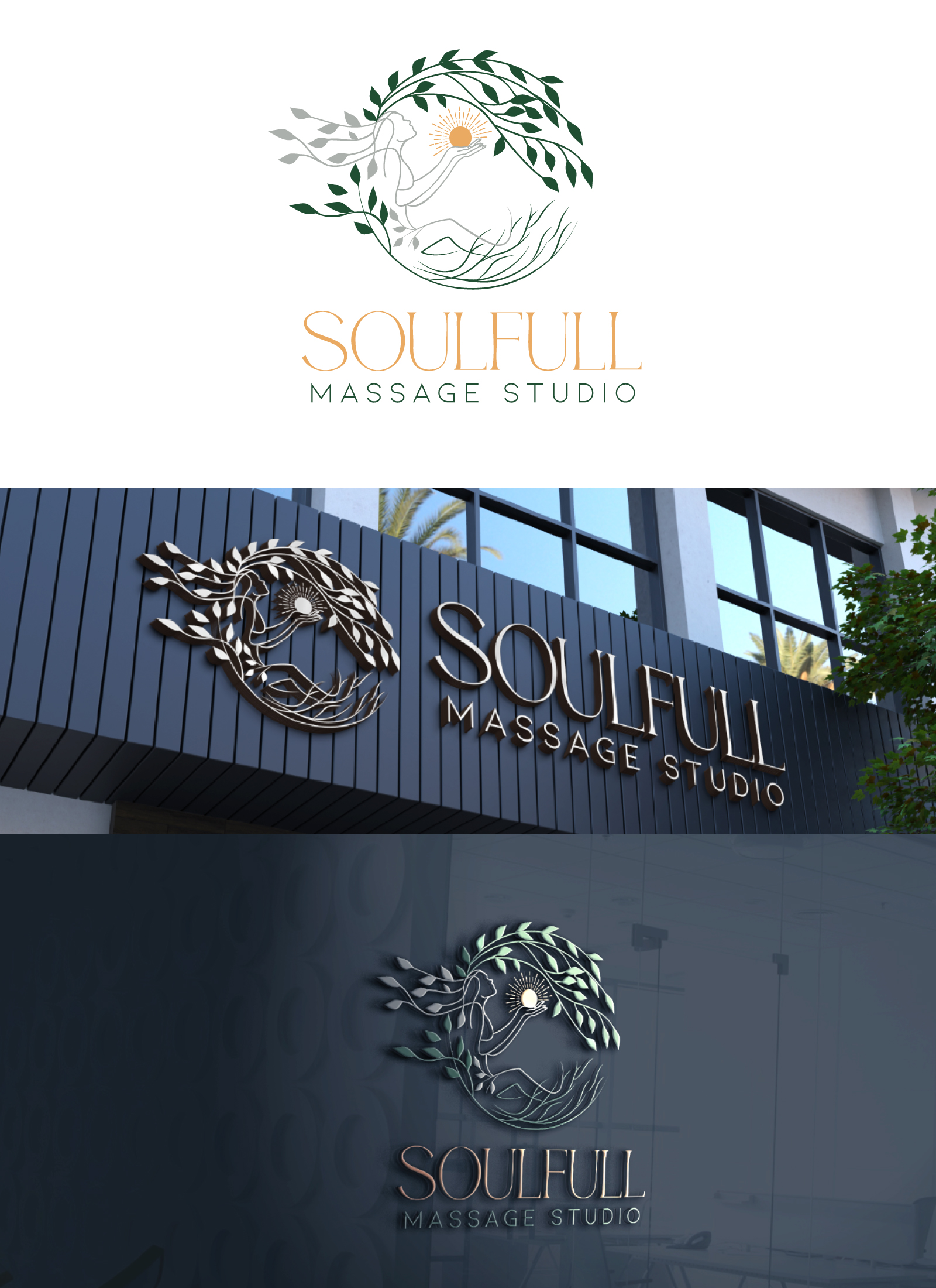 Logo-Design von Farhad Kreative für Soulfull Massage Studio | Design #31811624