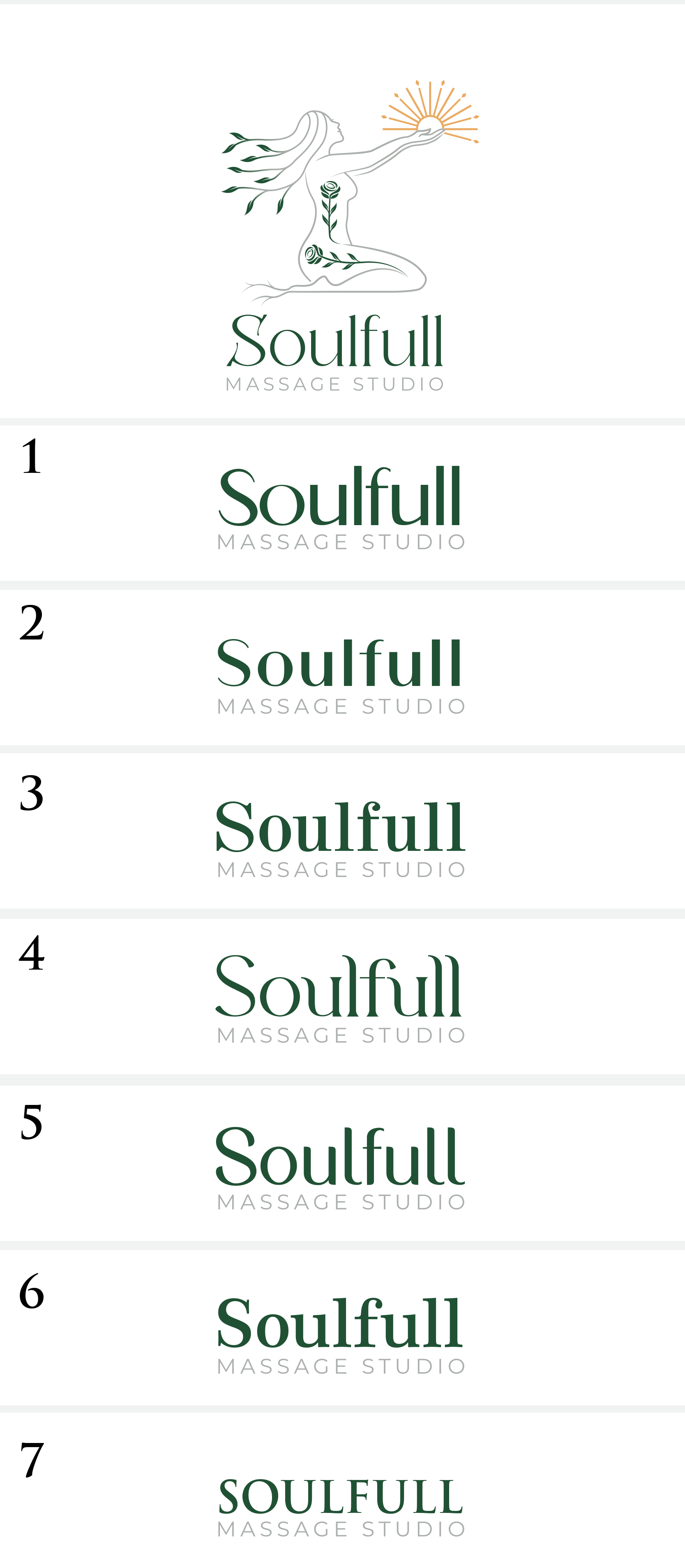 Diseño de Logo por Altans para Soulfull Massage Studio | Diseño #31867028