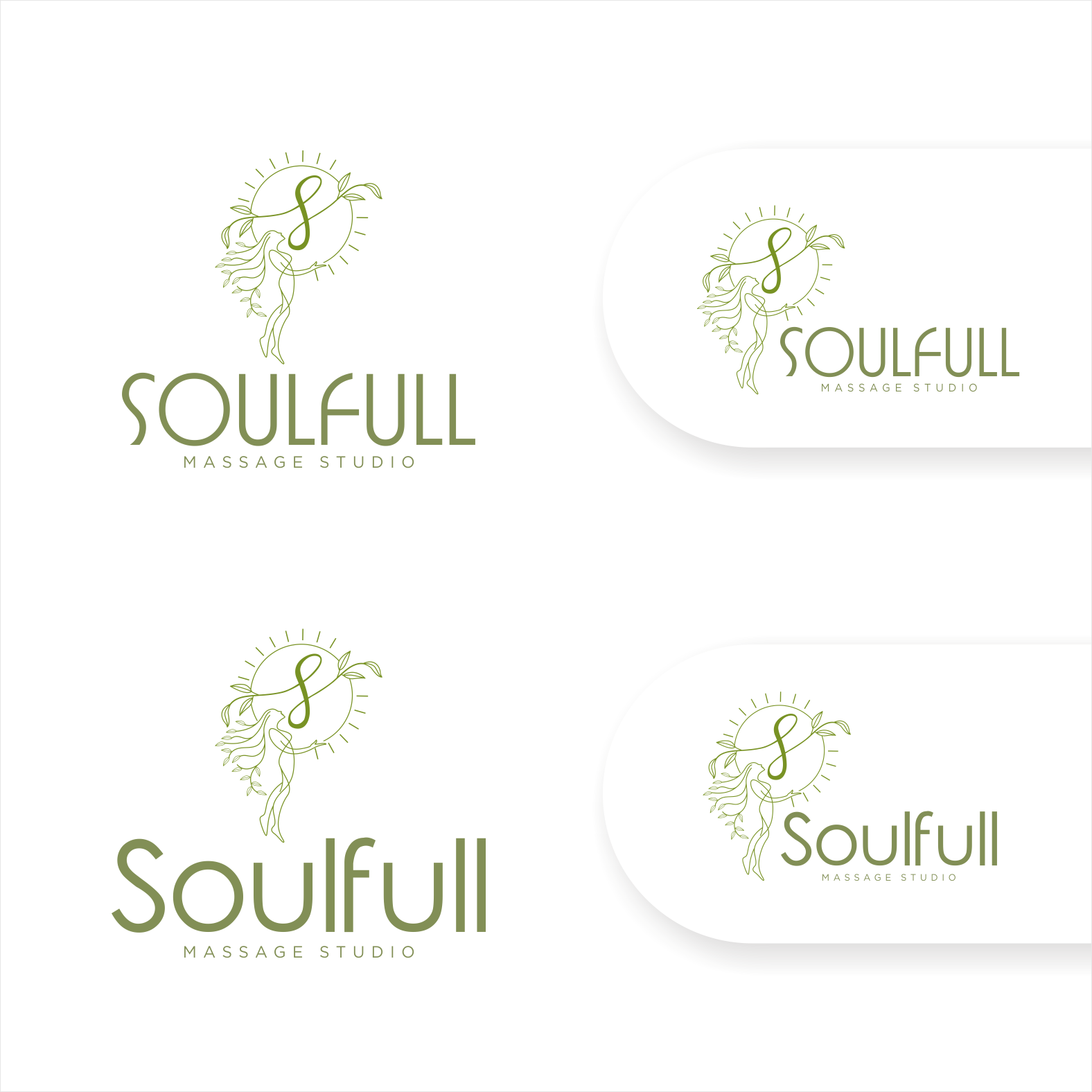 Diseño de Logo por Arham Hidayat para Soulfull Massage Studio | Diseño #31794517
