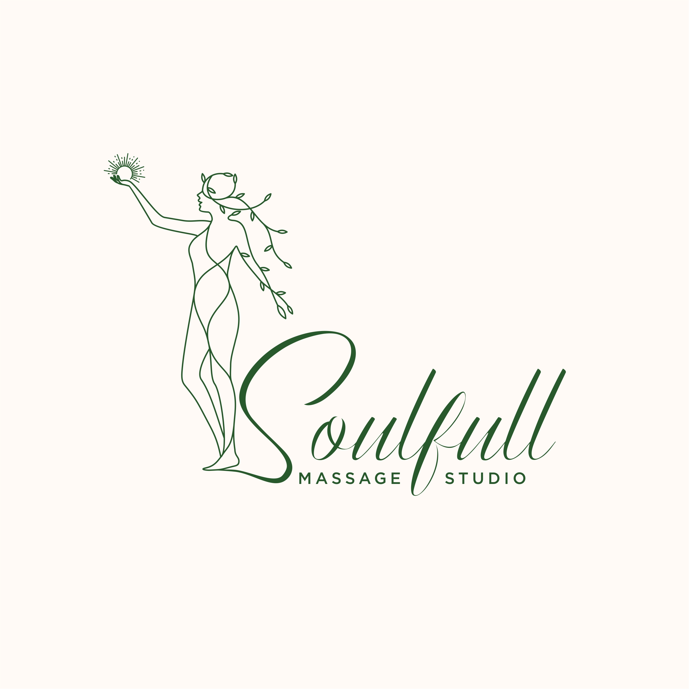 Logo Design by Chandra AS for Soulfull Massage Studio | Design #31788713