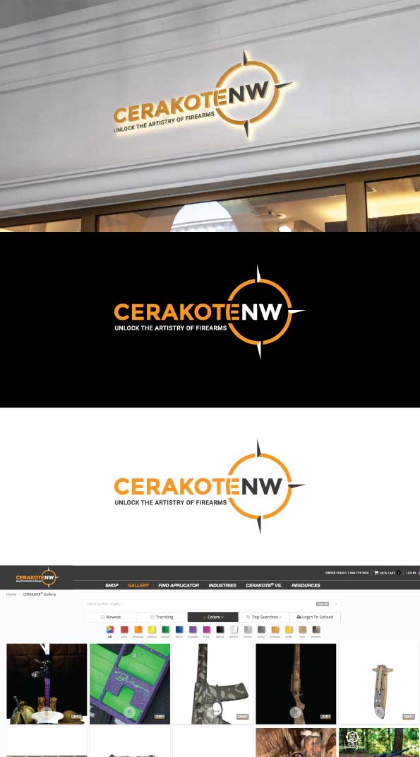 Serious, Professional, Custom paint / firearm industry Logo Design for ...