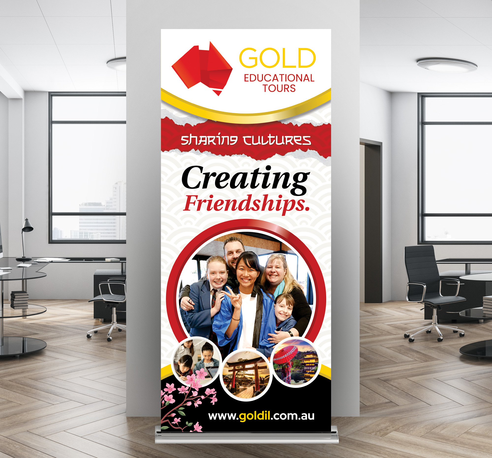 Graphic Design by Dzhafir for Gold Educational Tours | Design #31773800