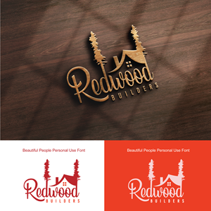 Logo Design by StromDesignHub for REDWOOD BUILDERS | Design #31777592
