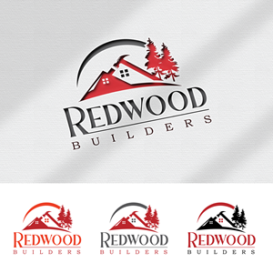 Logo Design by StromDesignHub for REDWOOD BUILDERS | Design: #31777597