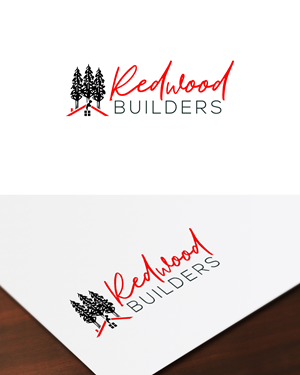 Logo Design by Farhad Design for REDWOOD BUILDERS | Design #31773414