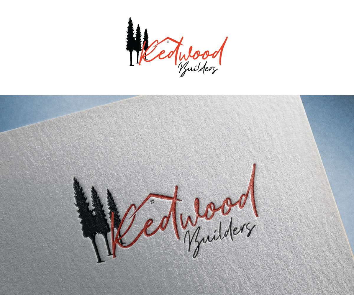 Logo Design by Luckey yaari for REDWOOD BUILDERS | Design #31775454