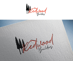 Logo Design by Luckey yaari for REDWOOD BUILDERS | Design: #31775454