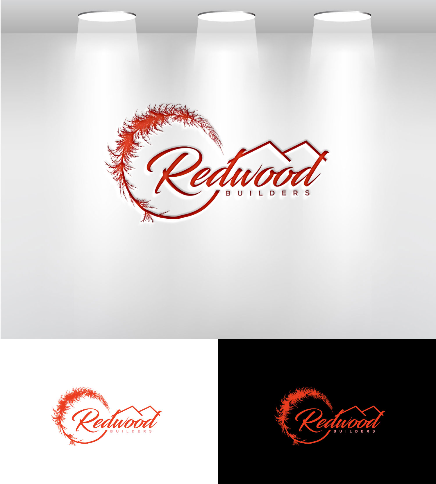 Logo Design by Mi Design1 for REDWOOD BUILDERS | Design #31774355