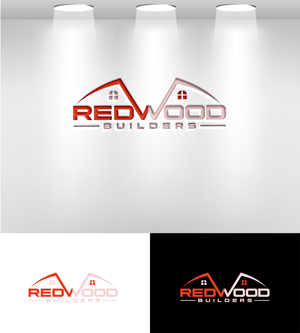 Logo Design by Mi Design1 for REDWOOD BUILDERS | Design: #31774968