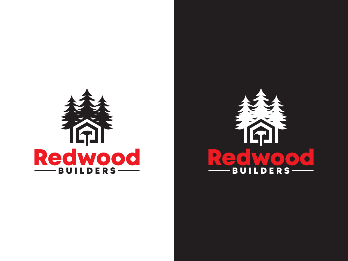 Logo Design by 439 Creations for REDWOOD BUILDERS | Design #31775119