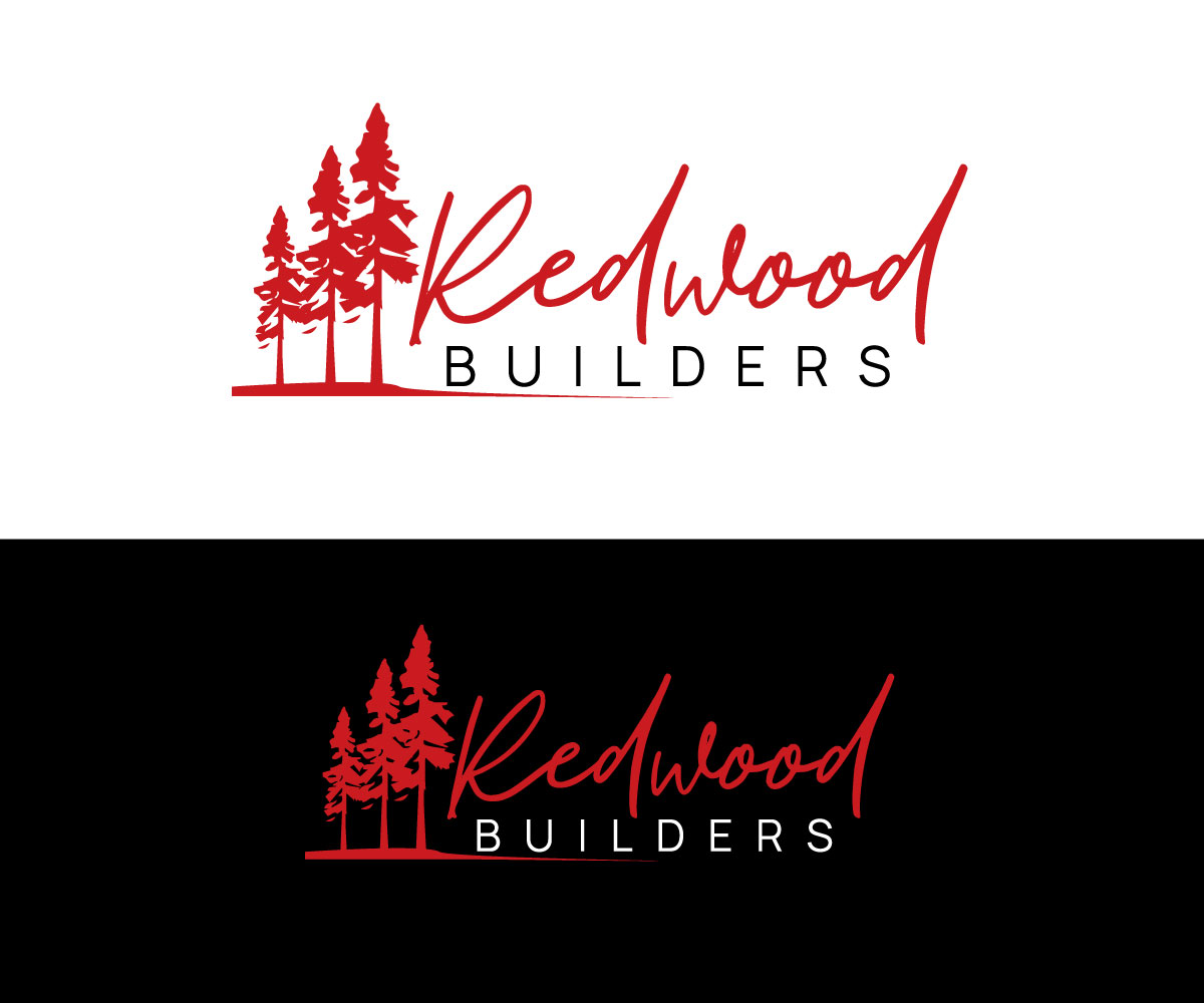 Logo Design by Kavth for REDWOOD BUILDERS | Design #31803038