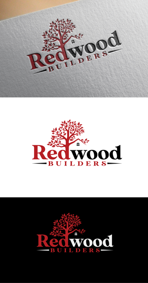Logo Design by LogoPoko for REDWOOD BUILDERS | Design #31778472