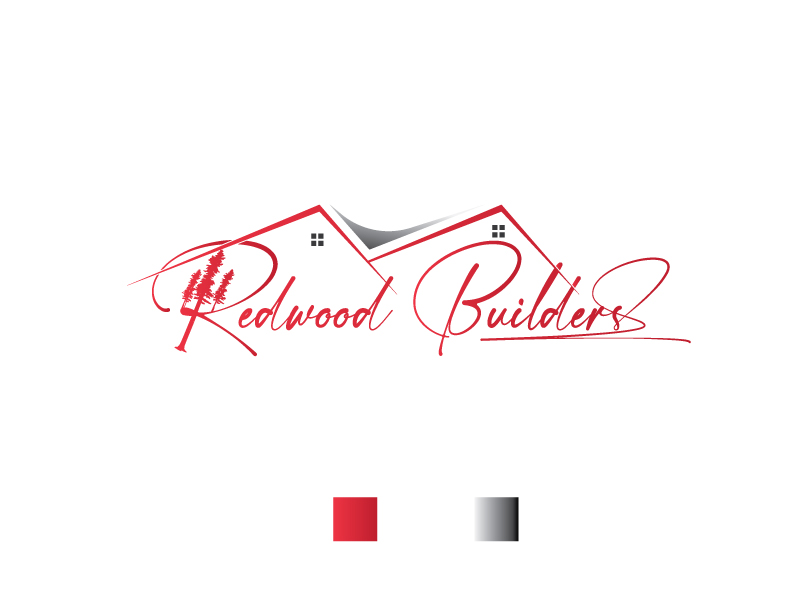 Logo Design by VectorForge for REDWOOD BUILDERS | Design #31800365