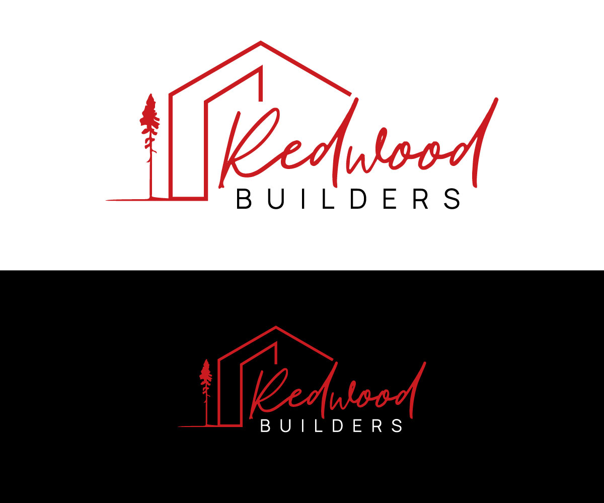 Logo Design by RaKu 2 for REDWOOD BUILDERS | Design #31808837