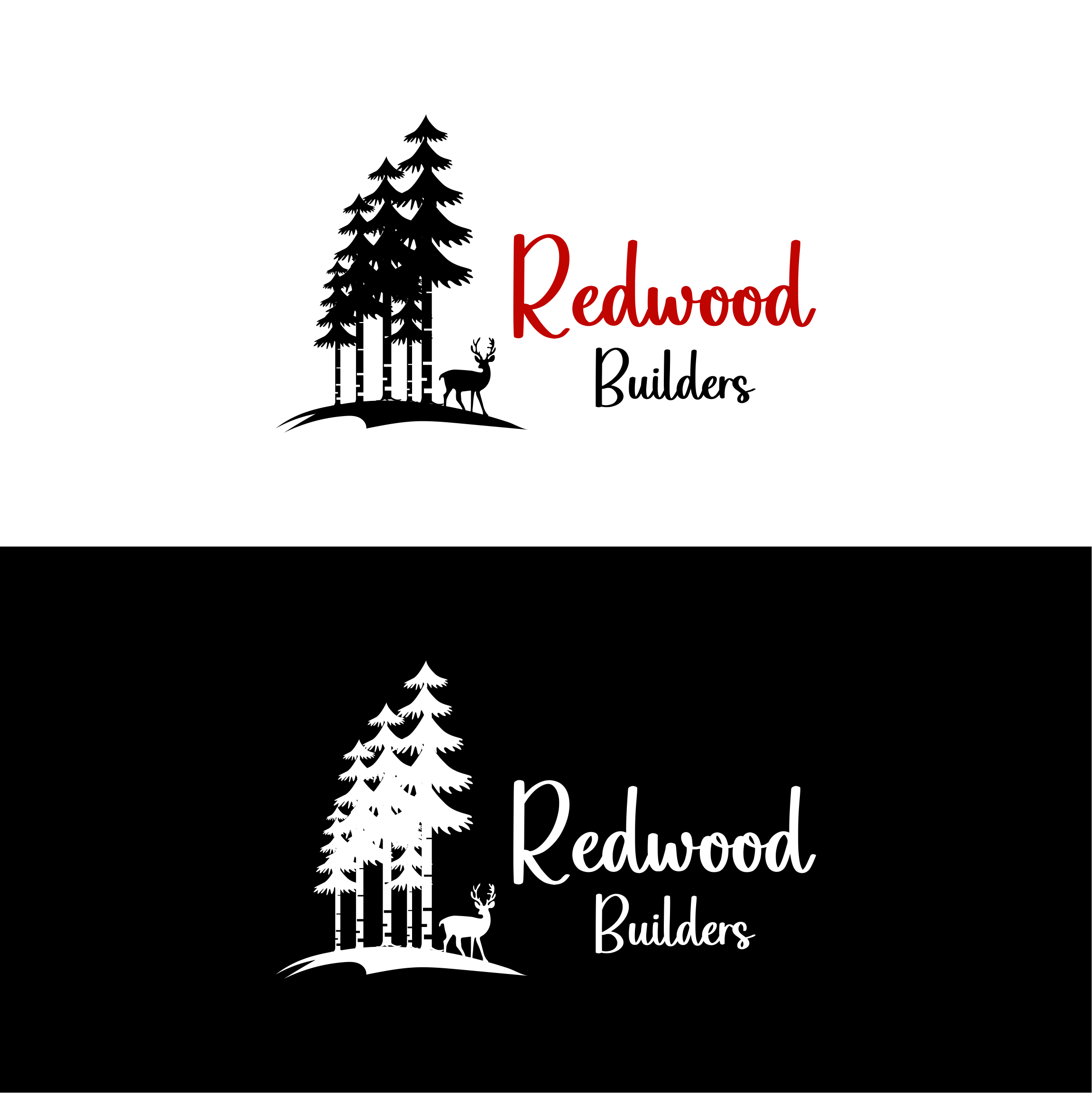 Logo Design by healer1617 for REDWOOD BUILDERS | Design #31773049
