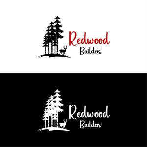 Logo Design by healer1617 for REDWOOD BUILDERS | Design: #31773049