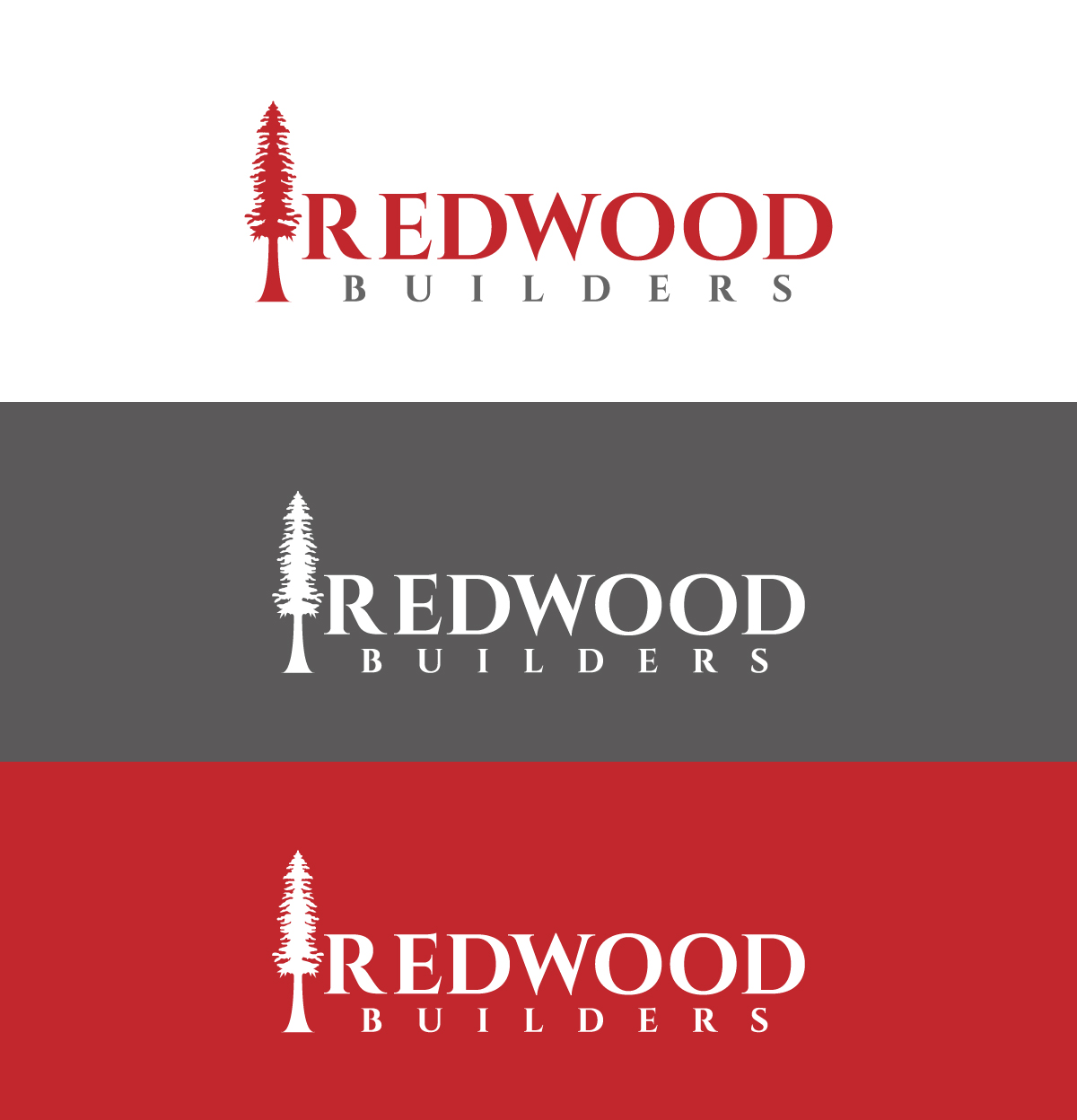 Diseño de Logo por afrozaPSMA para REDWOOD BUILDERS | Diseño #31802683