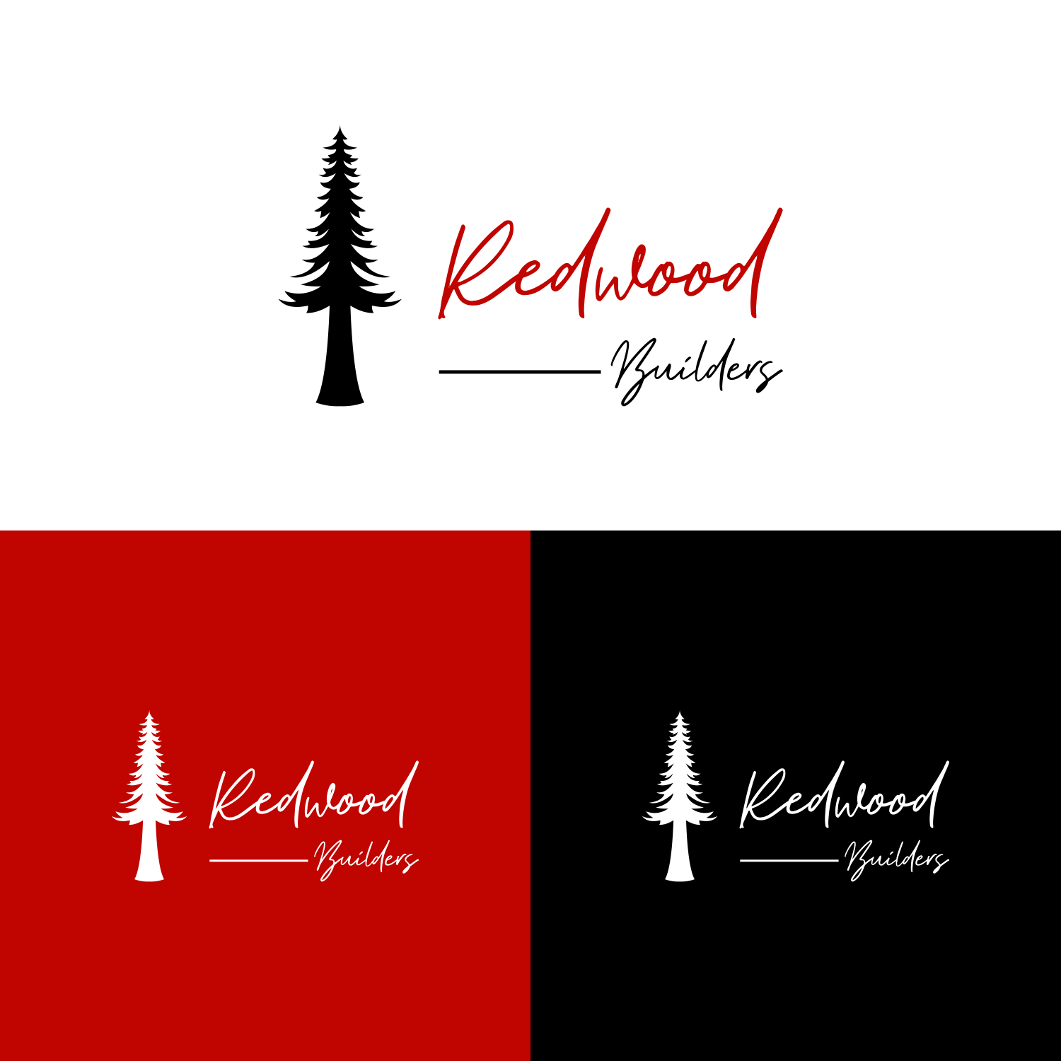 Logo Design by anak hits for REDWOOD BUILDERS | Design #31773198