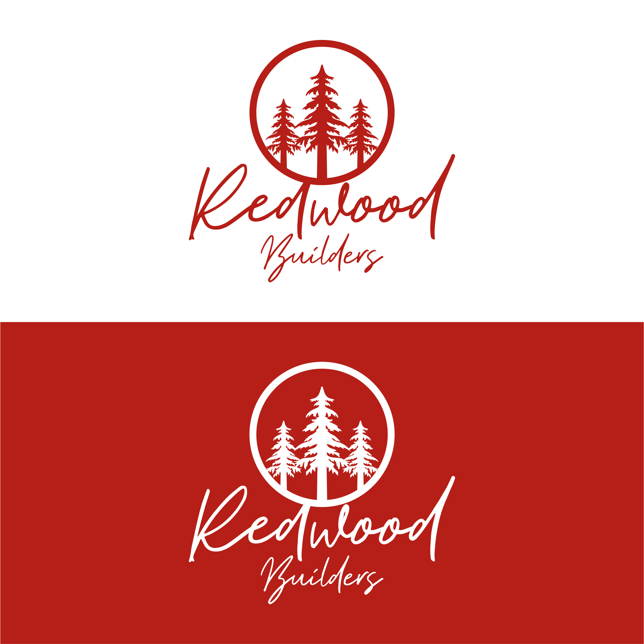 Logo Design by diego costa for REDWOOD BUILDERS | Design #31780746
