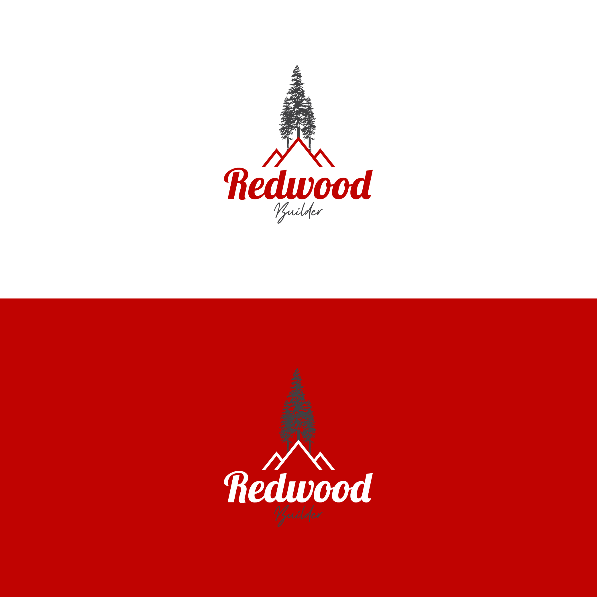 Logo Design by chaska.id for REDWOOD BUILDERS | Design #31773577