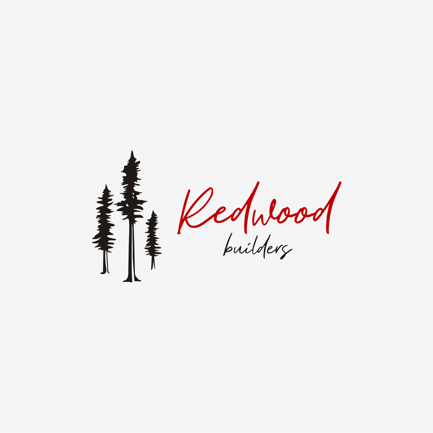 Logo Design by Tropical Squash 2023 for REDWOOD BUILDERS | Design #31813710