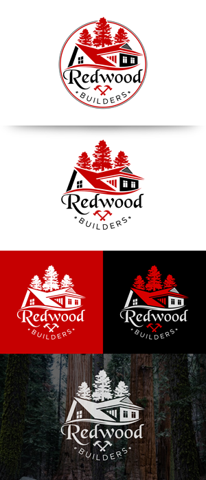 Logo Design by debdesign for REDWOOD BUILDERS | Design: #31782514