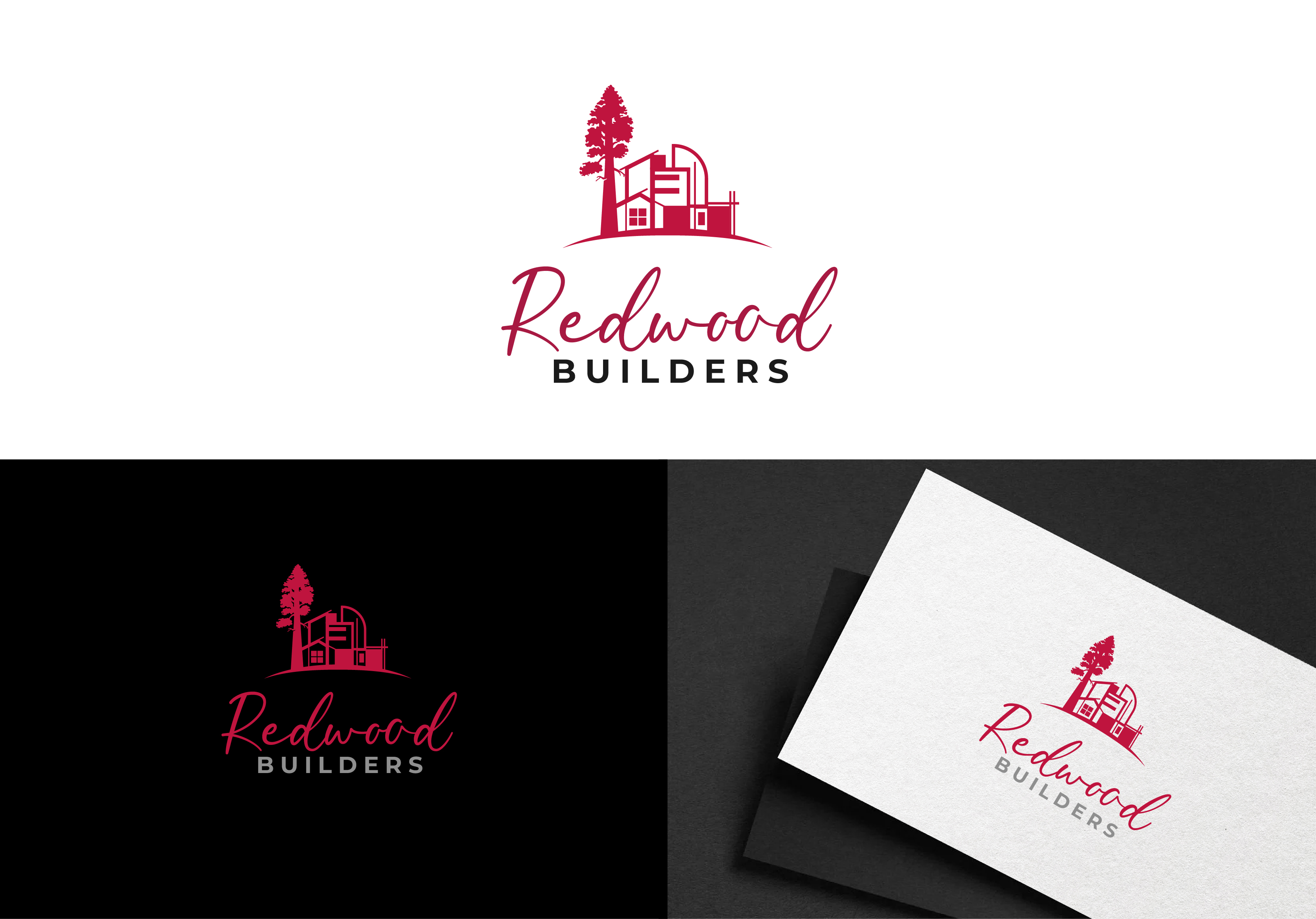 Logo Design by got2believe for REDWOOD BUILDERS | Design #31833762