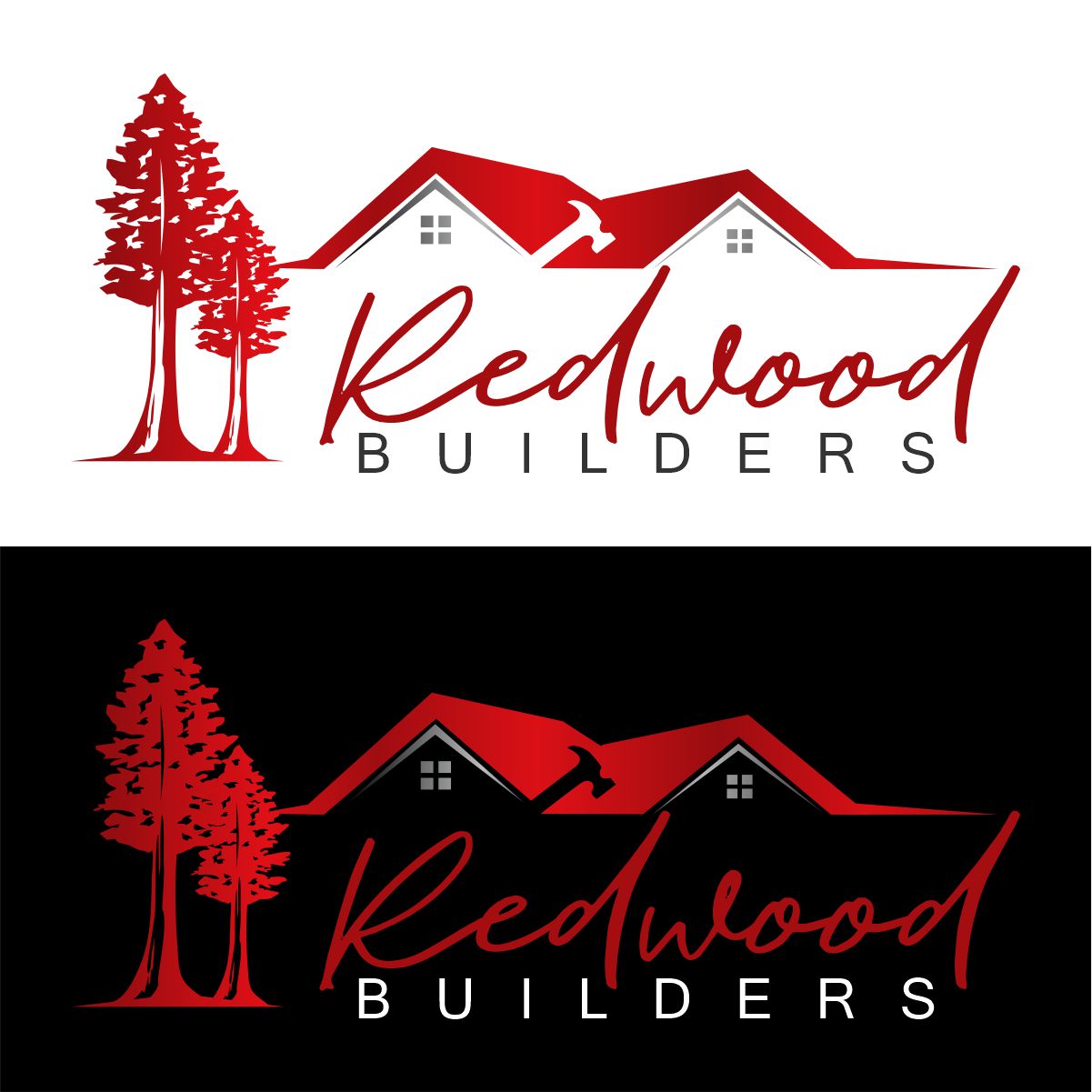 Logo Design by creative.bugs for REDWOOD BUILDERS | Design #31776464
